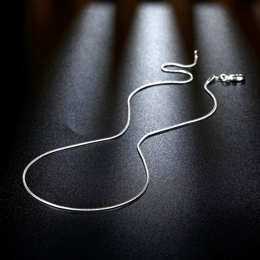 18" Sterling Silver Snake Chain - Picture 2 of 4